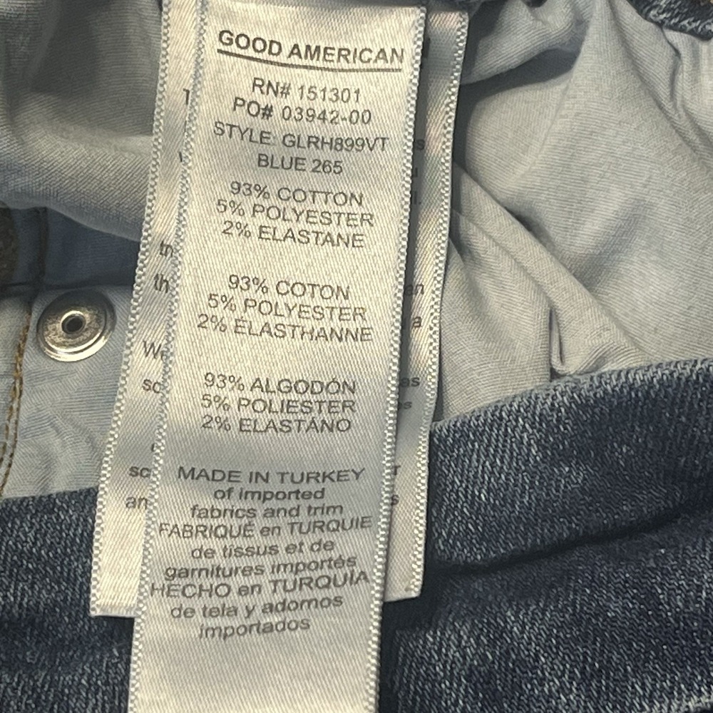 Good American Good Legs Jeans‎ Womens 12/31 Blue High Rise Skinny Stretch Denim - Picture 10 of 10